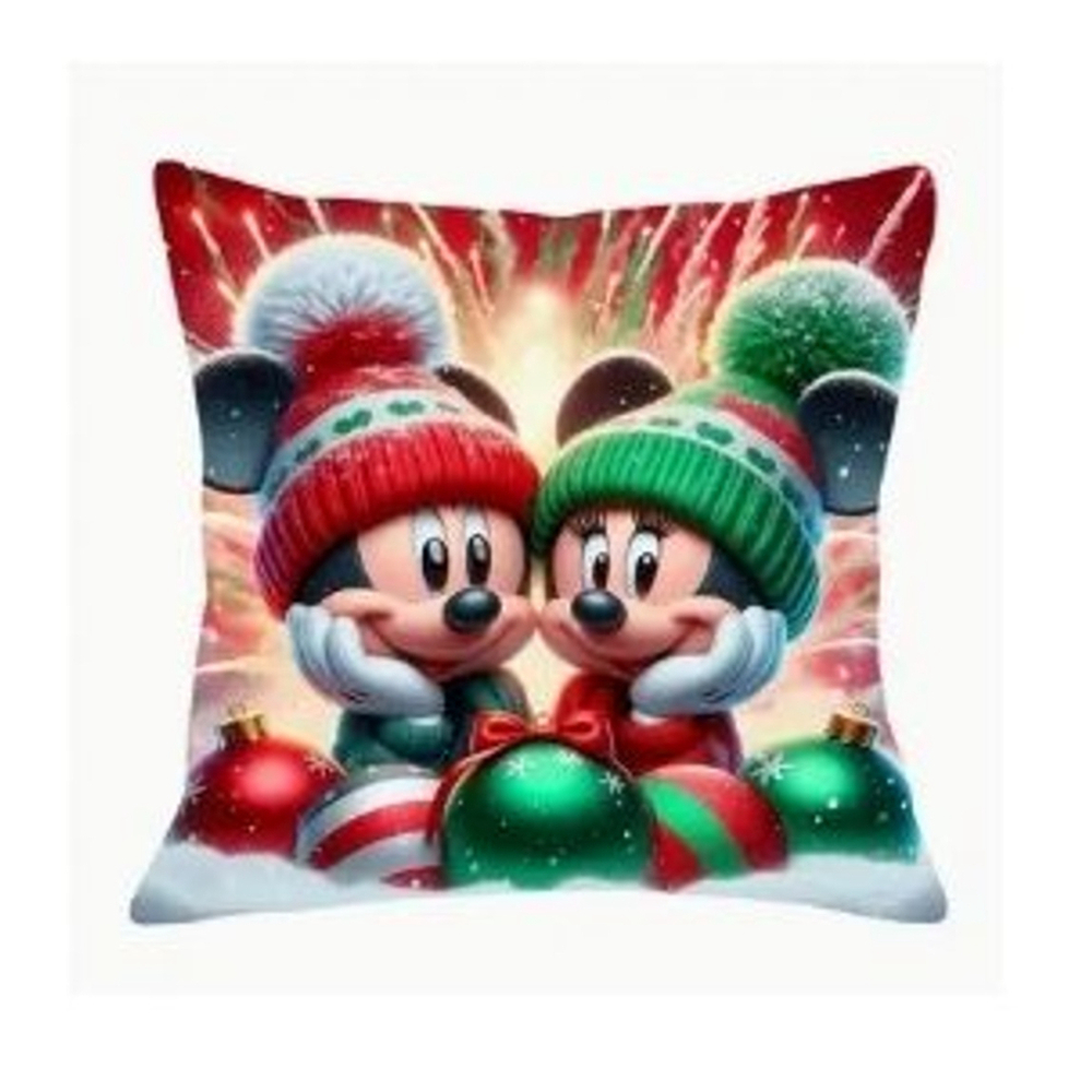 Pillow Cover, Red & Green